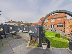 Rear elevation from outdoor kitchen- click for photo gallery